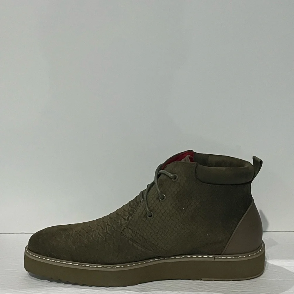 Tayno boot shoes ankle casual Oxford olive thick sole